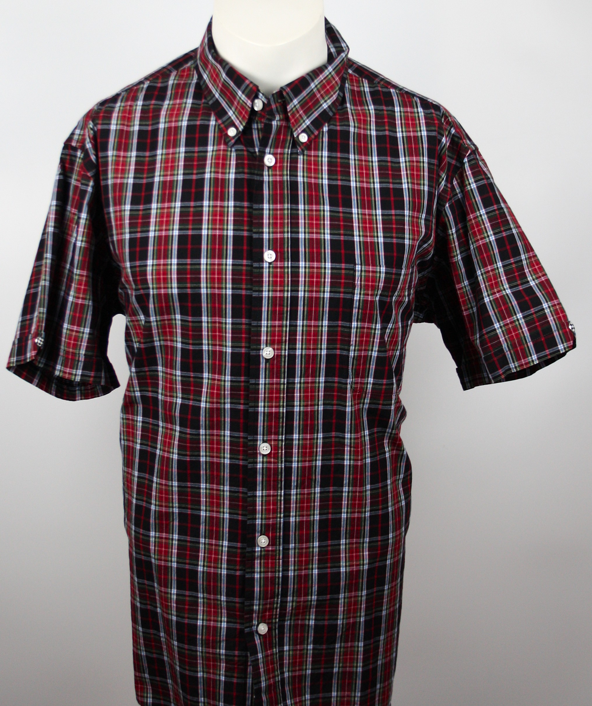 Warrior Clothing Hemd "Wardour" Black/Red multi Größe XXL *Slimfit*